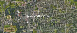 A map of Westerville Ohio, one of the service areas for Appliance Man Repair